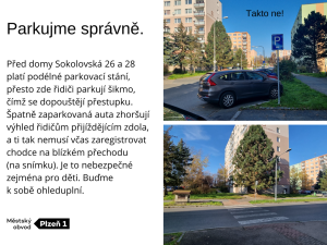 Radnice chce naučit řidiče správně parkovat, připravili pro ně informační kampaň