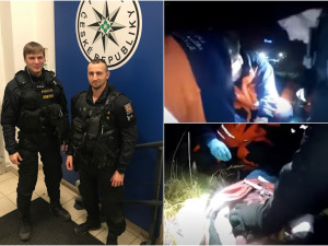 VIDEO: Muž náhle zkolaboval a bez známek života ležel na ledové zemi, resuscitovali ho pohotoví policisté