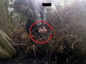 Muž chytal zvířata do nelegálních želez, přímo při činu ho pak zachytila fotopast