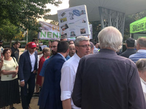 Josef Šlesinger protestoval na 37 akcích proti Andreji Babišovi