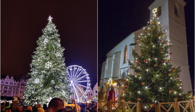 Nejkrásnější vánoční strom stojí v Plzni na náměstí Republiky a v Liticích u kostela, rozhodli čtenáři Drbny v anketě