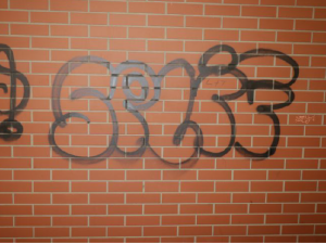 Zběsilý sprejer řádil v okolí vlakového nádraží. Nápisy nastříkal na dveře vagonu, na zdi, na dlažbu i na galerii