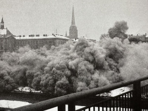 Přesně před 56 lety zažila Plzeň mohutnou explozi, město se stalo dějištěm největší řízené demolice domů v tehdejším Československu