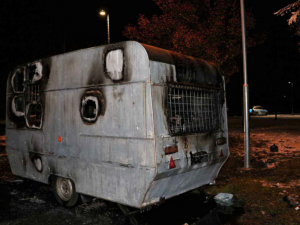 Vyhořelý přívěs