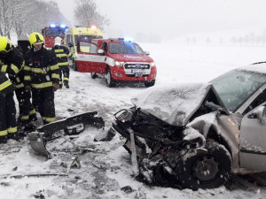 K další nehodě došlo odpoledne na silnici mezi obcemi Čachrov a Běšiny.