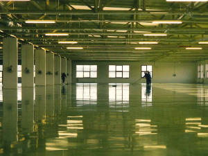 Nové výrobní prostory, archivní snímek 2001