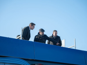 Nový vodíkový autobus Škoda H'CITY si ve výrobním závodě v Plzni prohlédl i ministr dopravy Martin Kupka (ODS)