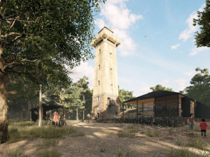 Vizualizace plánované proměny rozhledny, zdroj: projektstudio8.