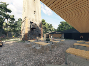 Vizualizace plánované proměny rozhledny, zdroj: projektstudio8.