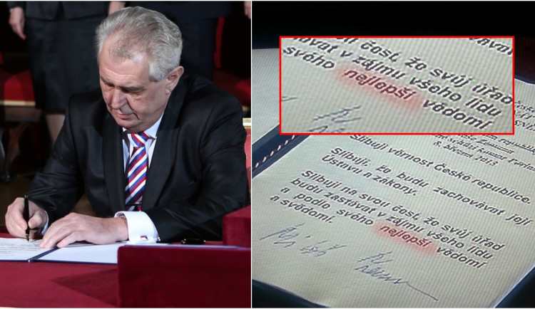 KOMENTÁŘ: Jak jsme kvůli chybě nechali Miloše Zemana podruhé podepsat jeho prezidentský slib