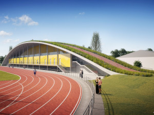 Fandové atletiky se v Plzni dočkají nové tribuny, sportovci nových šaten a cvičebního sálu