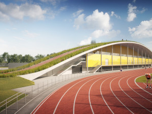 Fandové atletiky se v Plzni dočkají nové tribuny, sportovci nových šaten a cvičebního sálu