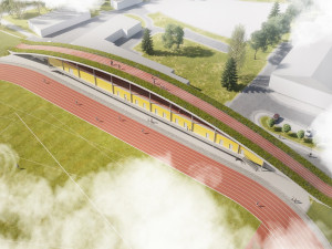 Fandové atletiky se v Plzni dočkají nové tribuny, sportovci nových šaten a cvičebního sálu
