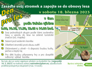 Plzeňané se mohou zapojit do obnovy lesa a vysadit si v arboretu Sofronka svůj stromek