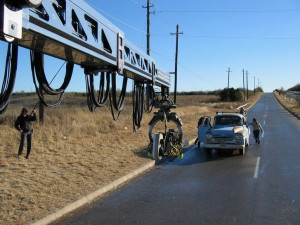 Jeřáb Supertechno používají filmaři po celém světě