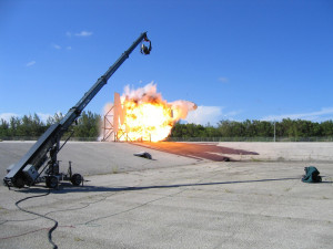 Jeřáb Supertechno používají filmaři po celém světě