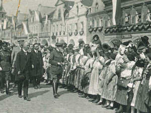Uvítání TGM v Domažlicích, zdroj: archiv města Domažlice