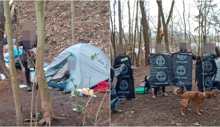 Strážníci vyčistili ležení bezdomovců od odpadků i celostátně hledaného muže