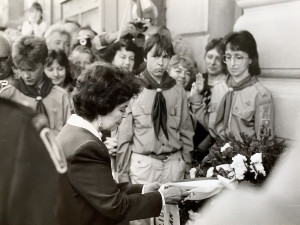 Shirley Temple-Black při návštěvě Klatov