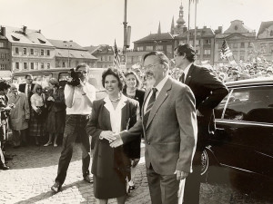 Shirley Temple-Black při návštěvě Klatov