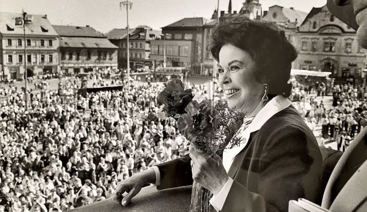 Shirley Temple-Black při návštěvě Klatov