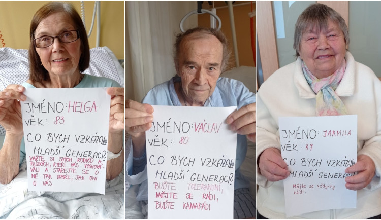 Senioři poslali z nemocnice vzkaz mladé generaci: Neblbněte, važte si života a buďte tolerantní