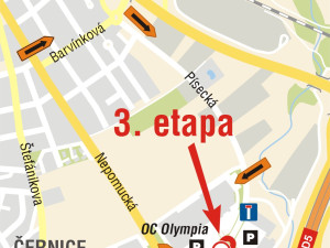 Příjezd do obchodního centra Olympia zkomplikuje rekonstrukce Písecké ulice, práce začnou zítra