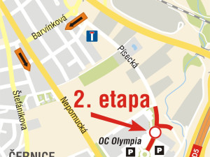 Příjezd do obchodního centra Olympia zkomplikuje rekonstrukce Písecké ulice, práce začnou zítra
