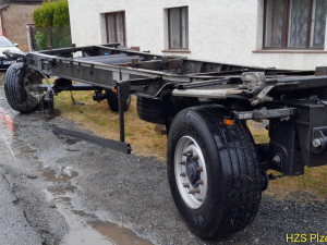 Nabouraný přívěs