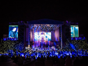 Takto vypadala loni Noc s operou v lochotínském amfiteátru