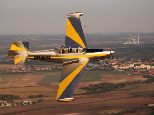 Pavel Krejčí v letounu Zlin Z-526