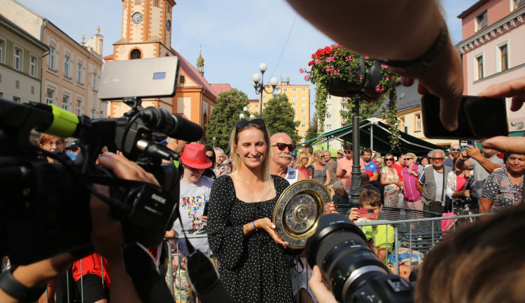 Markéta Vonroušová na setkání s fanoušky v rodném Sokolově, foto: Michael Rundu z Muzea Sokolov