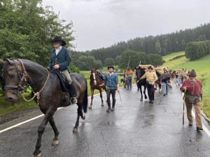 Šumavští středověcí soumaři půjdou poprvé s koňmi a obilím z Rakouska do Německa