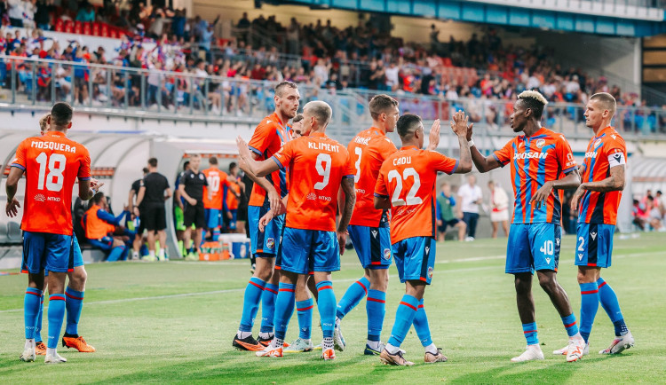 Fotbalisté Plzně na úvod 3. předkola Konferenční ligy doma deklasovali Gziru 4:0
