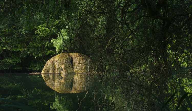 Tajemná hlava plující nad vodou vyvolává u lidí nadšené reakce. Úchvatně se zrcadlí na hladině ráno i večer