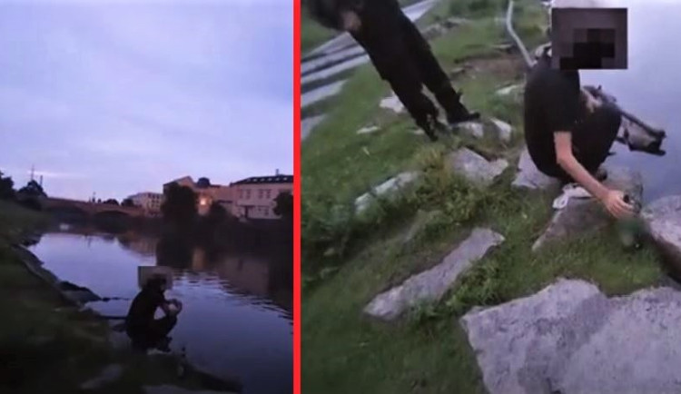 Přistižený pytlák s nahozenou saturnou do vody tvrdil strážníkům, že ryby v řece jen krmil