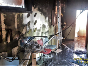 Požár dětského domova způsobil škodu za pět milionů. Plameny zdemolovaly kanceláře i trezor