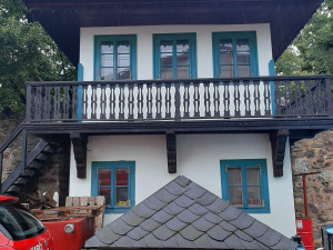 Bašta s vestavěným altánem, ze dvora HZS Plzeňského kraje