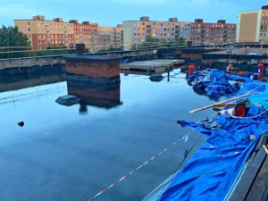 Silná bouřka před 14 dny vyplavila značnou část 4.ZŠ