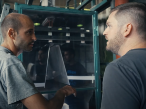 Zleva František Mach a Jiří Kuthan z týmu projektu separátoru