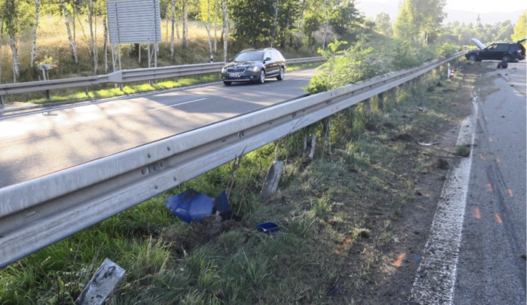 Nehodu na rychlostce u Hodkovic způsobil opilý řidič, navíc bez papírů