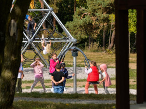 Špitálský les zas o něco prokoukl. Dostal nové cesty, lavičky  a vybavení dětského hřiště za 2,6 milionu