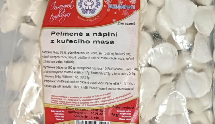 Pelmeně z Litvy obsahovaly salmonely, zjistila Státní veterinární správa