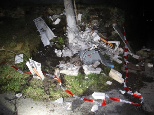 Tak to vypadalo na místě nehody