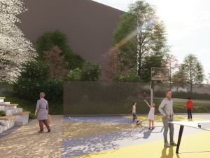 Zanedbaný prostor na nejlidnatějším obvodu se promění. Přibude zeleň i herní prvky pro děti