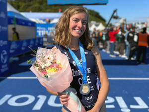 Cenný bronz, plzeňská triatlonistka Tereza Zimovjanová vybojovala medaili v závodě světového poháru 