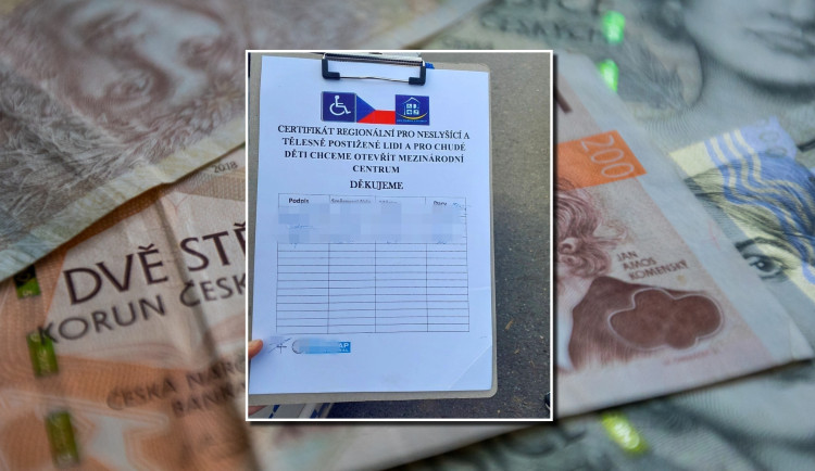 Formulář falešné sbírky