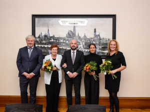 Tenistka Barbora Strýcová je čestnou občankou Plzně, spolu s ní ocenilo město i další osobnosti
