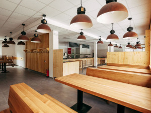 Interiér nové restaurace