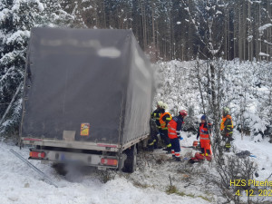 Tato nehoda se stala na dálnici D5 jen nedaleko o hodinu dříve